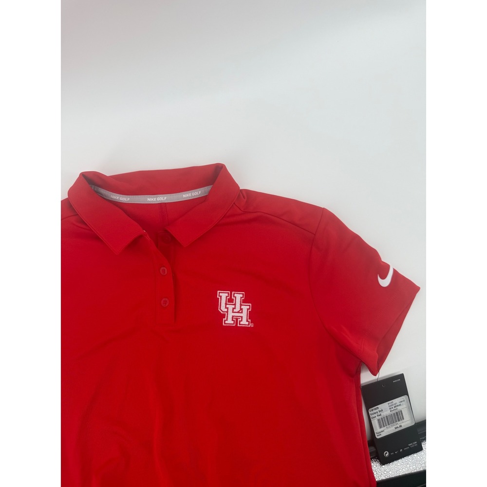 Nike Golf Houston Cougars UH Dri-FIT Victory Solid Polo Red Womens Medium